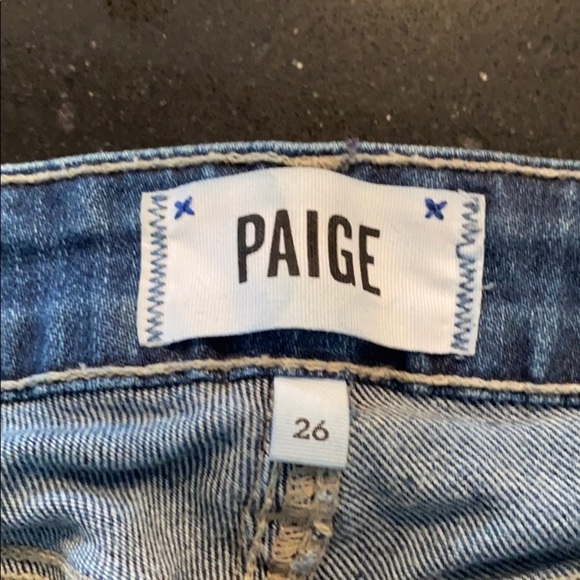 Paige Verdugo Ankle Jeans with Distressed Knees - Picture 7 of 8